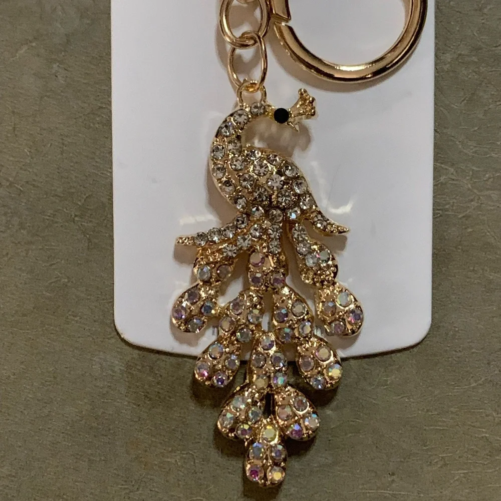 Peacock Keychain/Charm - Picture 2 of 2
